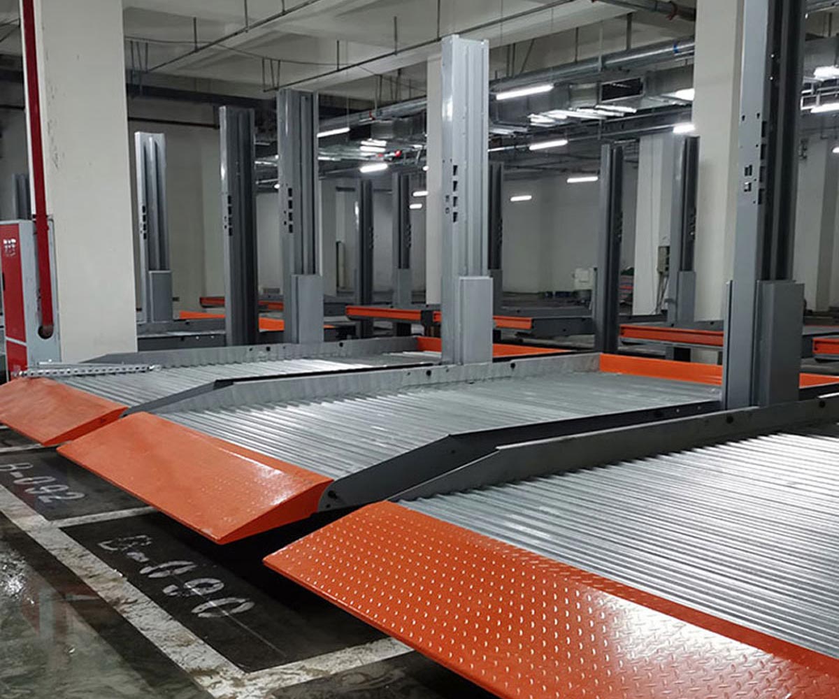 邛崃两层升降横移式机械停车设备过规划