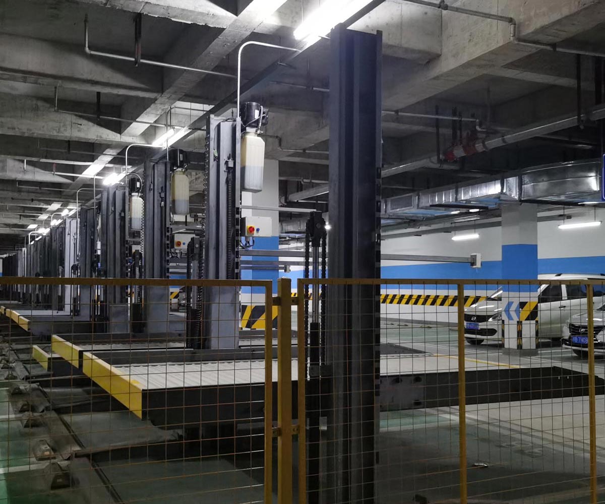荣县双层简易式立体车库停车设备改造