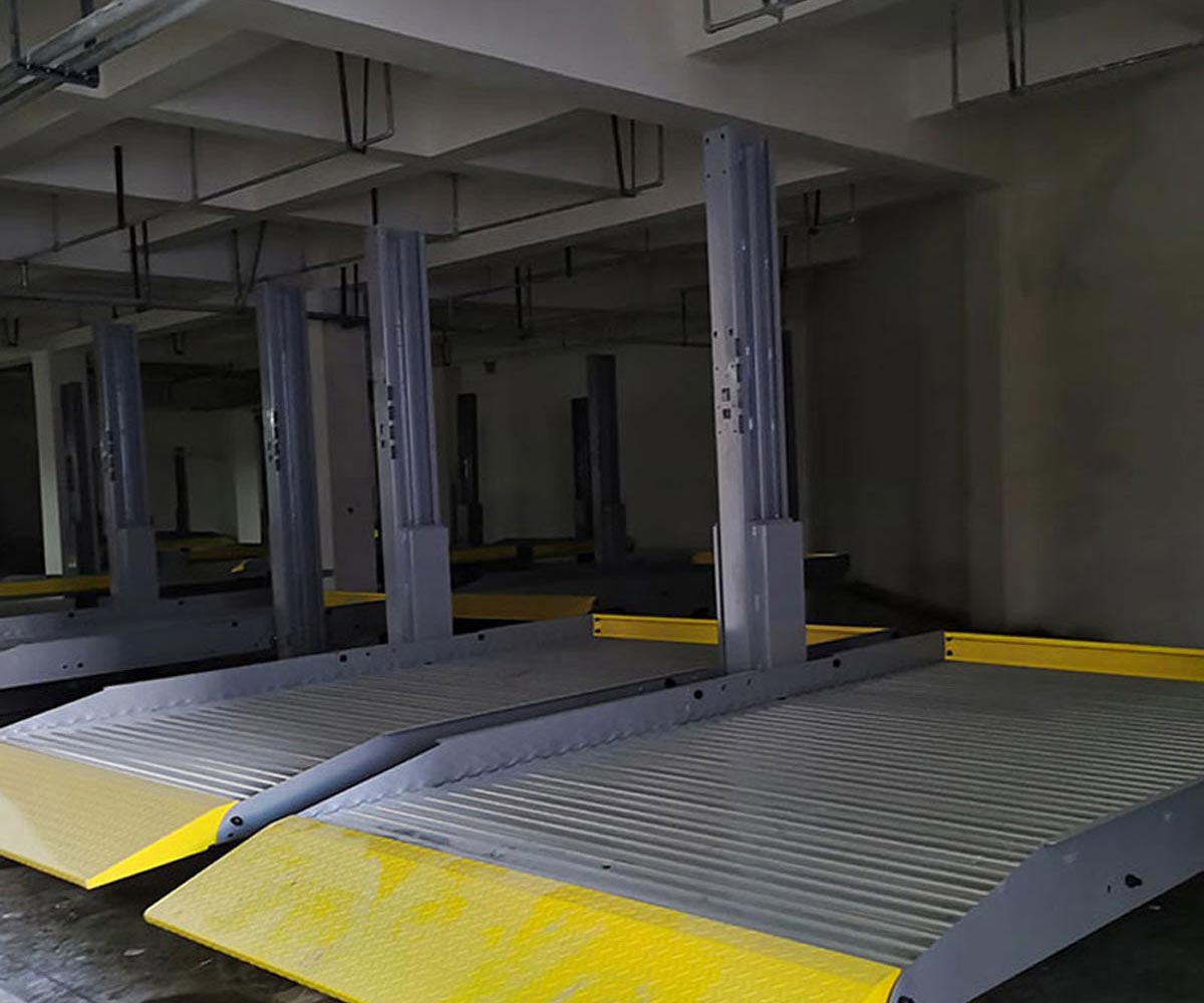 重庆2层升降式机械立体停车设备拆除